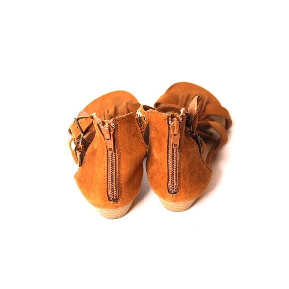 American Rag Cie Aleah Sandals Fringe Studs Ankle Strap Open Toe Womens US 6.5M - Picture 2 of 7